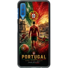 Samsung Galaxy A7 Case Hülle - Fussball Portugal splash 2026