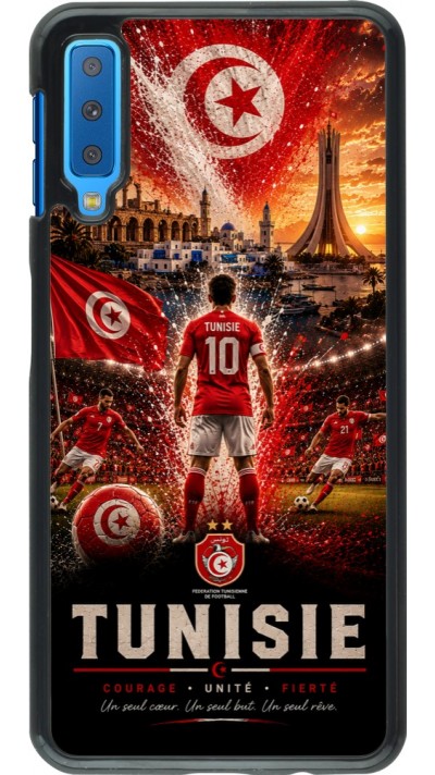 Samsung Galaxy A7 Case Hülle - Fussball Tunesien splash 2026