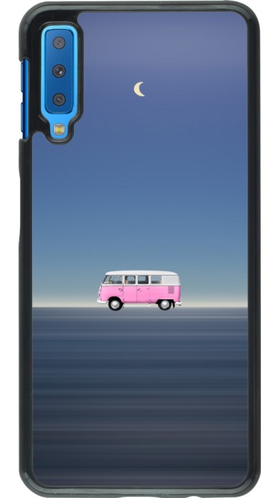 Samsung Galaxy A7 Case Hülle - Spring 23 pink bus