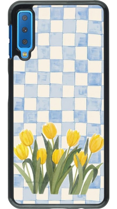 Coque Samsung Galaxy A7 - Blue vichy tulips Spring 2026