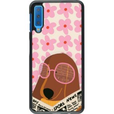 Samsung Galaxy A7 Case Hülle - Dog with newspaper Spring 2026