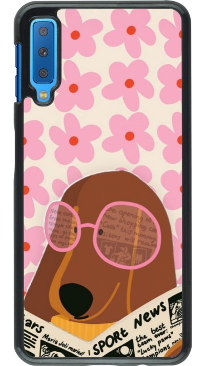 Coque Samsung Galaxy A7 - Dog with newspaper Spring 2026