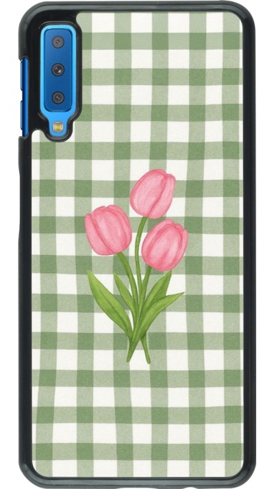 Coque Samsung Galaxy A7 - Green vichy tulips Spring 2026