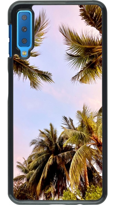 Samsung Galaxy A7 Case Hülle - Summer 2023 palm tree vibe