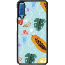 Samsung Galaxy A7 Case Hülle - Summer 2025 Pattern papaya