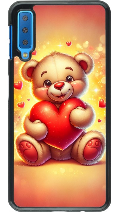 Samsung Galaxy A7 Case Hülle - Valentin 2024 Teddy Liebe