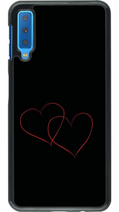 Samsung Galaxy A7 Case Hülle - Valentine 2023 attached heart