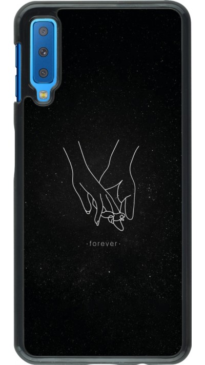 Samsung Galaxy A7 Case Hülle - Valentine 2023 hands forever