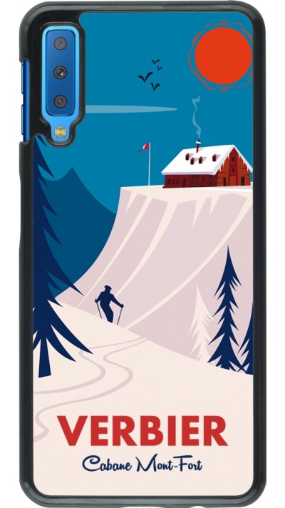 Samsung Galaxy A7 Case Hülle - Verbier Cabane Mont-Fort