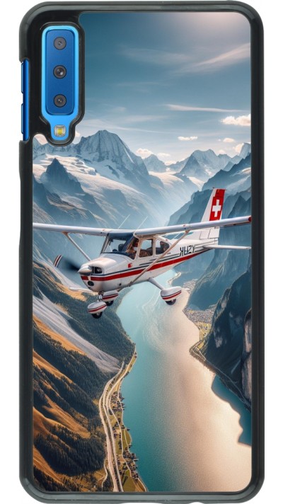 Samsung Galaxy A7 Case Hülle - Schweizer Alpenflug