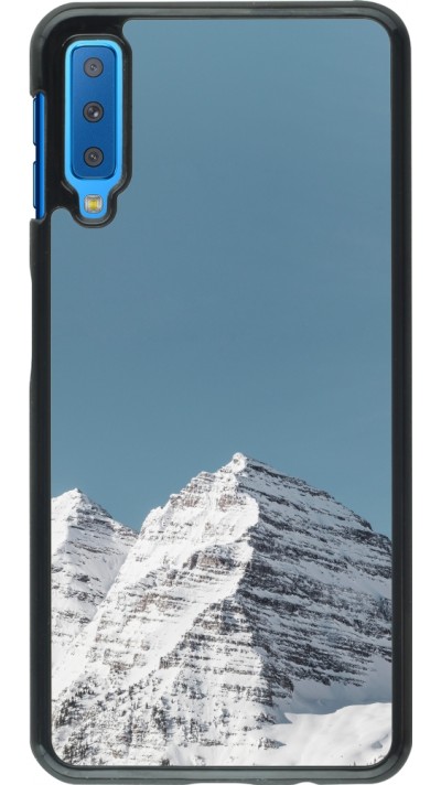 Samsung Galaxy A7 Case Hülle - Winter 22 blue sky mountain