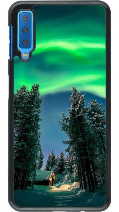 Samsung Galaxy A7 Case Hülle - Winter 22 Northern Lights