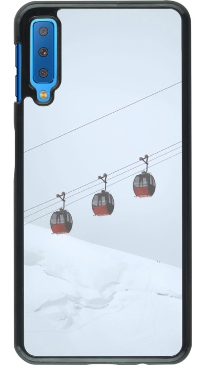 Samsung Galaxy A7 Case Hülle - Winter 22 ski lift