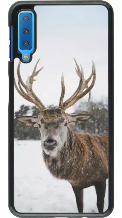 Samsung Galaxy A7 Case Hülle - Winter 25 Winter reindeer