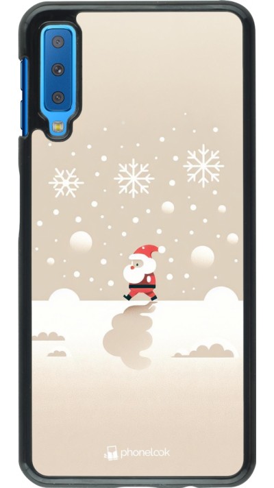 Samsung Galaxy A7 Case Hülle - Weihnachten 2023 Minimalistischer Weihnachtsmann