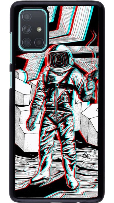 Hülle Samsung Galaxy A71 - Anaglyph Astronaut