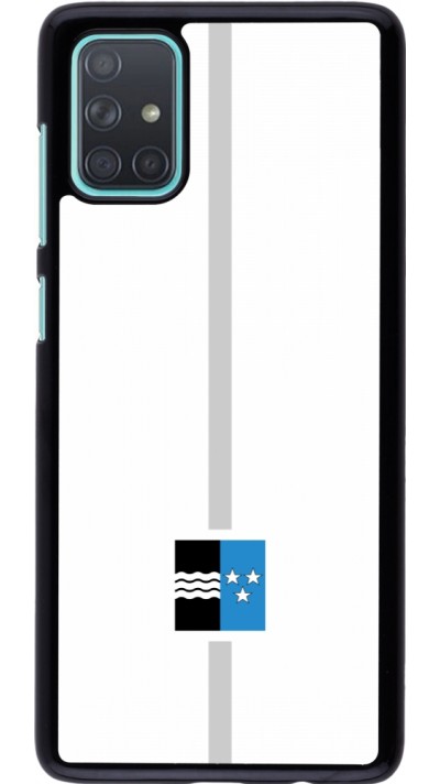 Coque Samsung Galaxy A71 - Canton AG blanc