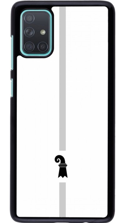 Coque Samsung Galaxy A71 - Canton BS blanc
