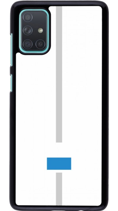 Coque Samsung Galaxy A71 - Canton LU blanc