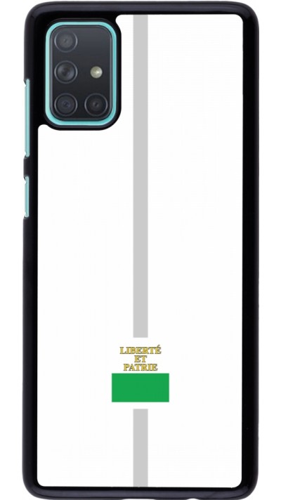 Coque Samsung Galaxy A71 - Canton VD blanc
