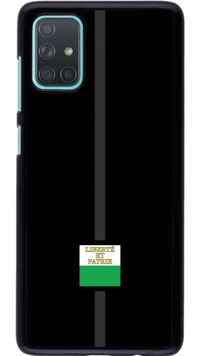 Coque Samsung Galaxy A71 - Canton VD noir