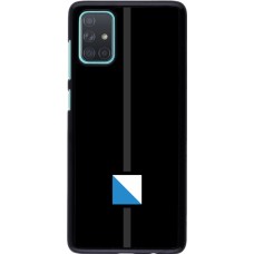 Samsung Galaxy A71 Case Hülle - Kanton ZH schwarz