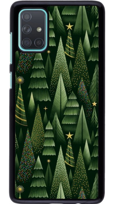 Samsung Galaxy A71 Case Hülle - Christmas 25 Pattern Xmas Tree