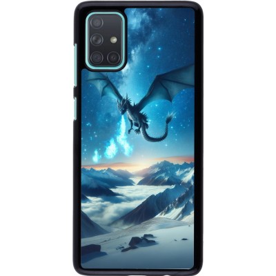 Samsung Galaxy A71 Case Hülle - Drache nächtliche Berg