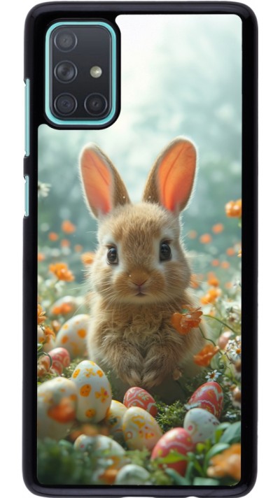 Samsung Galaxy A71 Case Hülle - Easter 2026 Rabbit in the garden