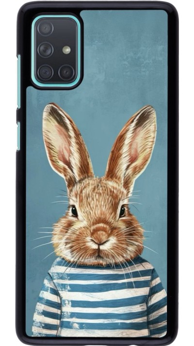 Samsung Galaxy A71 Case Hülle - Easter 2026 Rabbit navy