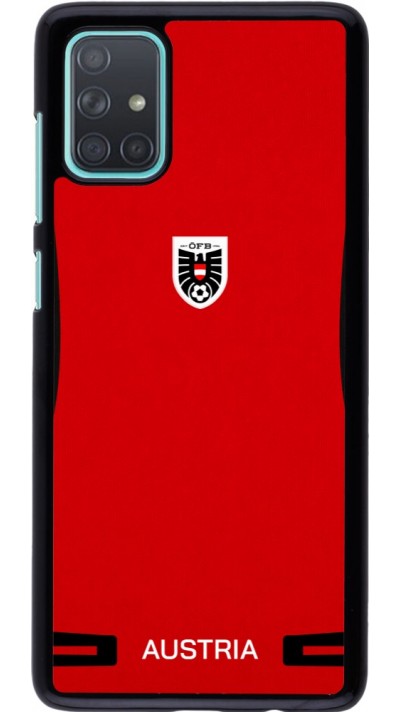 Samsung Galaxy A71 Case Hülle - O?sterreich 2026 personalisierbares Fussballtrikot