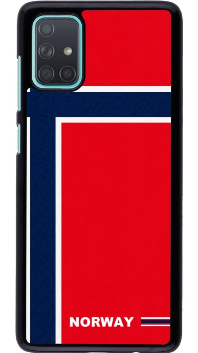 Samsung Galaxy A71 Case Hülle - Norwegen 2026 personalisierbares Fussballtrikot