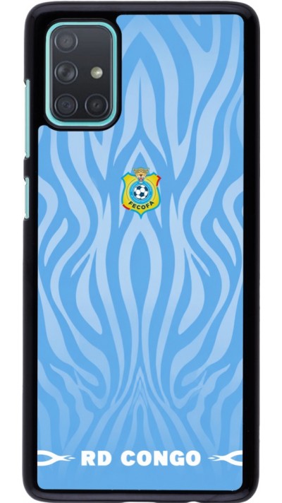 Samsung Galaxy A71 Case Hülle - Demokratische Republik Kongo 2026 personalisierbares Fussballtrikot