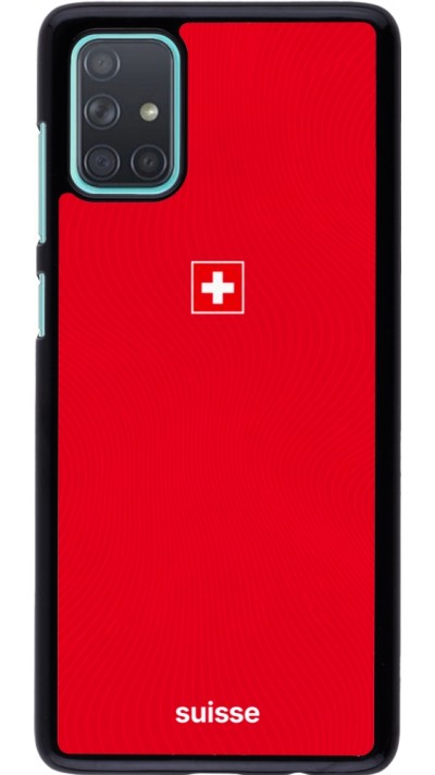 Samsung Galaxy A71 Case Hülle - Schweiz 2026 personalisierbares Fussballtrikot