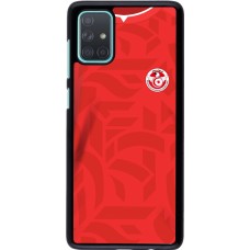 Samsung Galaxy A71 Case Hülle - Tunesien 2022 personalisierbares Fussballtrikot