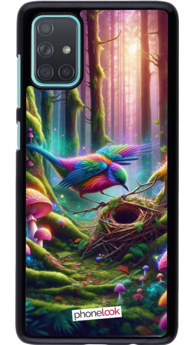 Samsung Galaxy A71 Case Hülle - Vogel Nest Wald