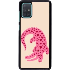 Samsung Galaxy A71 Case Hülle - Pink crocodile 2026