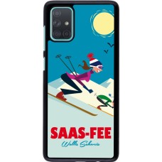 Samsung Galaxy A71 Case Hülle - Saas-Fee Ski Downhill