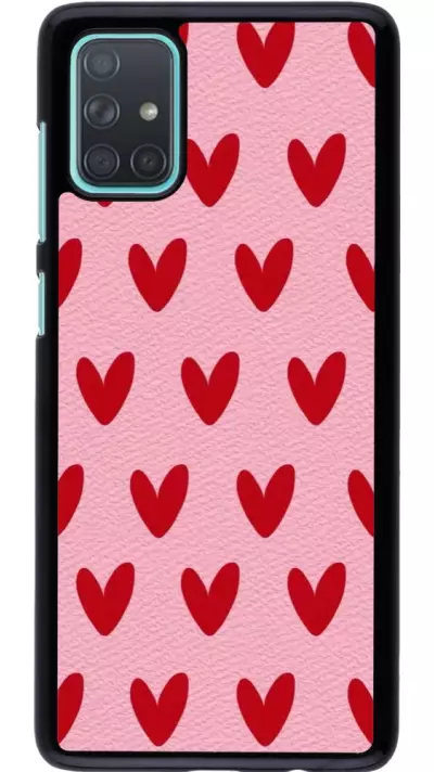 Samsung Galaxy A71 Case Hülle - Saint Valentines Day 26 Pattern heart