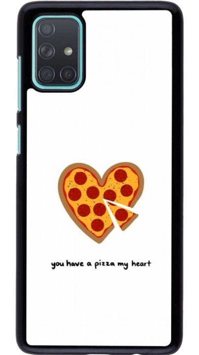 Samsung Galaxy A71 Case Hülle - Saint Valentines Day 26 You have my pizza heart