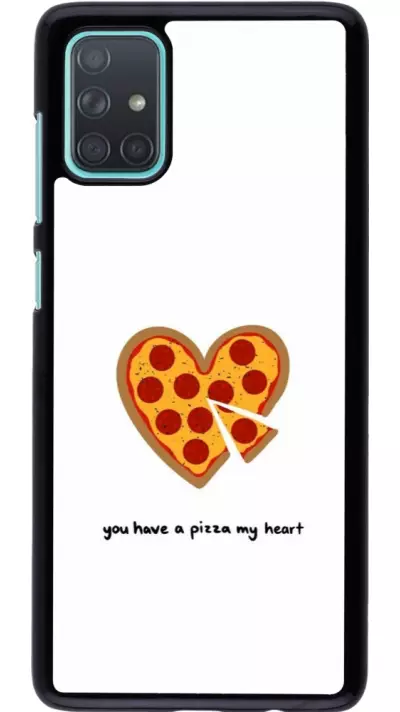 Samsung Galaxy A71 Case Hülle - Saint Valentines Day 26 You have my pizza heart