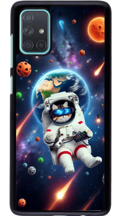 Samsung Galaxy A71 Case Hülle - VR SpaceCat Odyssee