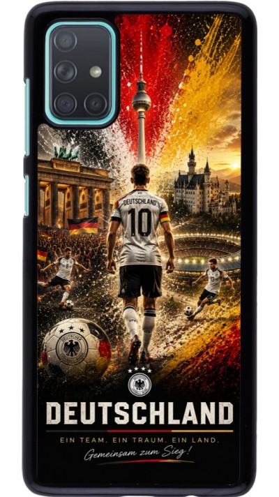 Samsung Galaxy A71 Case Hülle - Fussball Deutschland splash 2026