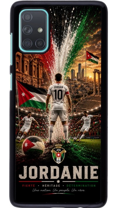 Samsung Galaxy A71 Case Hülle - Fussball Jordanien splash 2026