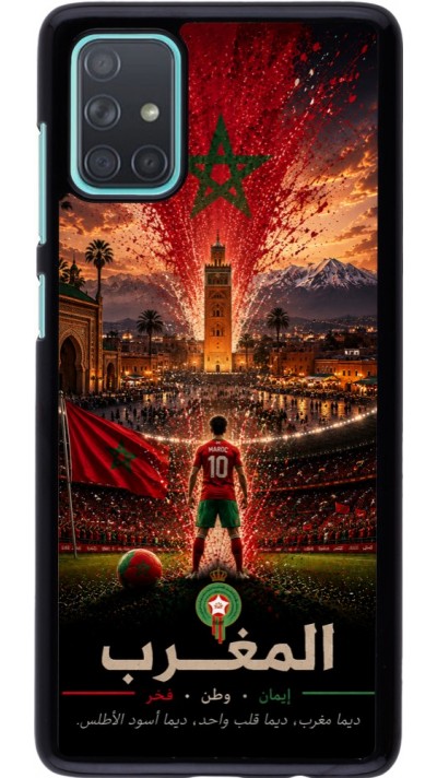 Samsung Galaxy A71 Case Hülle - Fussball Marokko splash 2026