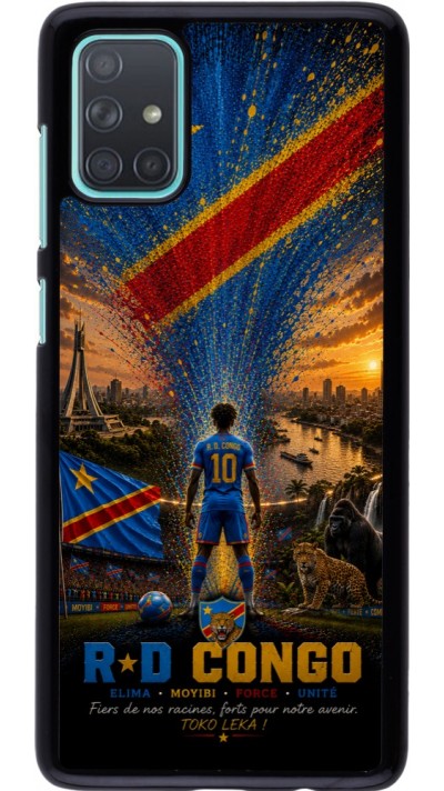 Samsung Galaxy A71 Case Hülle - Fussball Demokratische Republik Kongo splash 2026