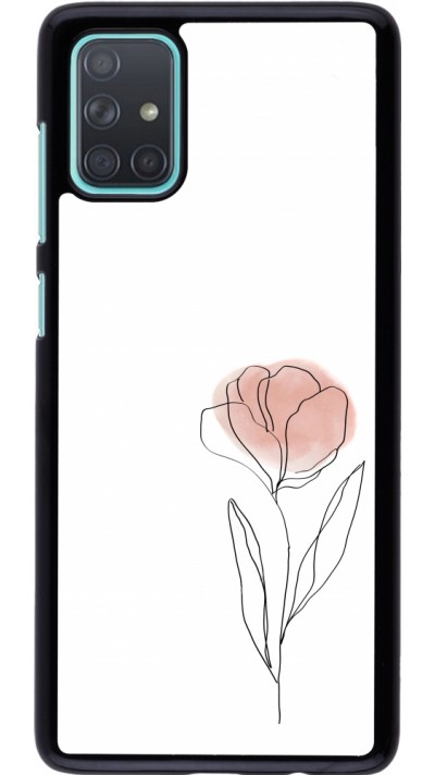 Samsung Galaxy A71 Case Hülle - Spring 23 minimalist flower