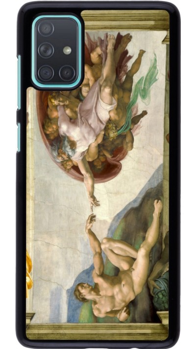 Samsung Galaxy A71 Case Hülle - Kunstbild - Die Erschaffung Adams - Michelangelo