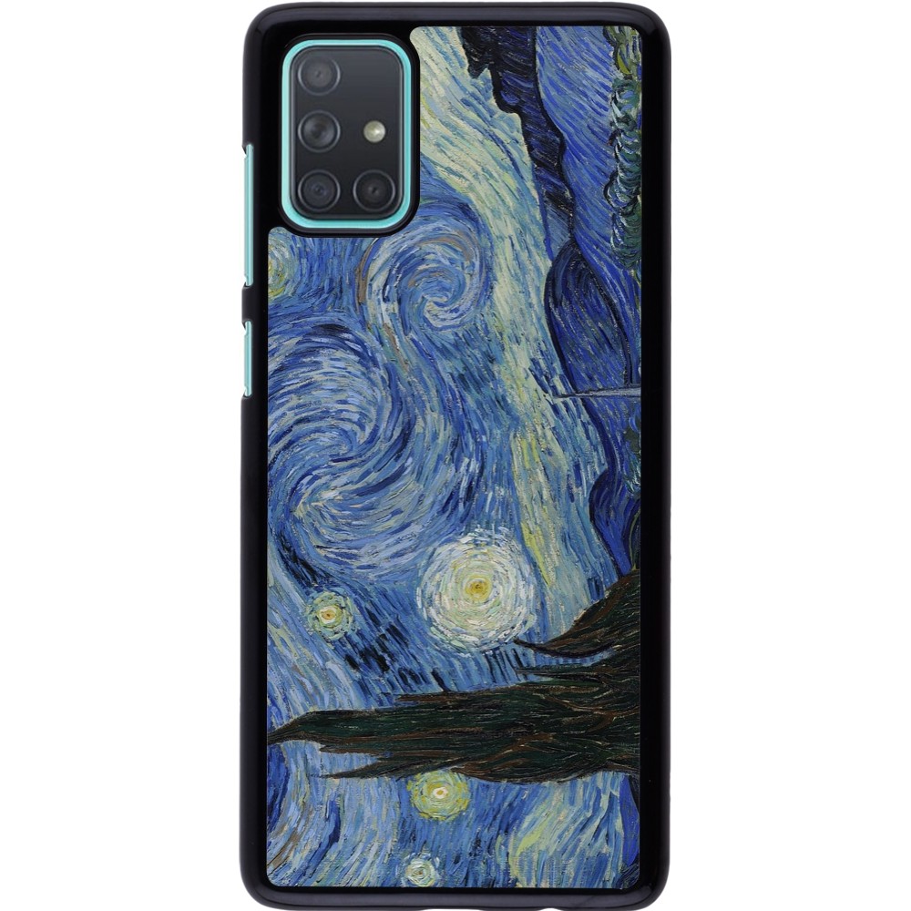 Samsung Galaxy A71 Case Hülle - Kunstbild - Sternennacht - Van Gogh
