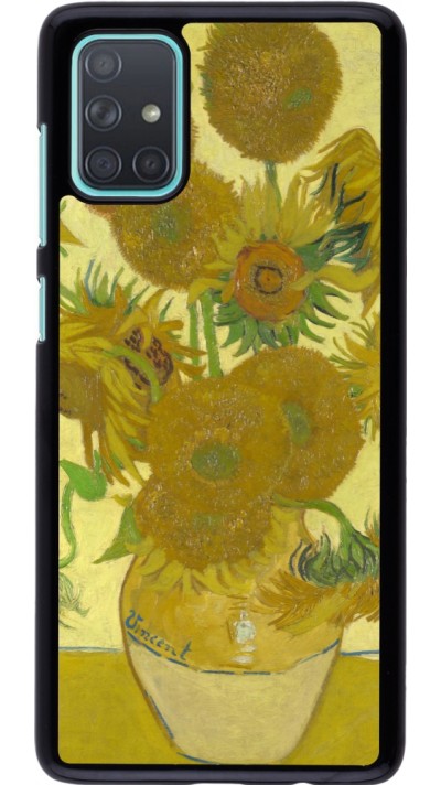 Samsung Galaxy A71 Case Hülle - Kunstbild - Sonnenblumen  - Van Gogh